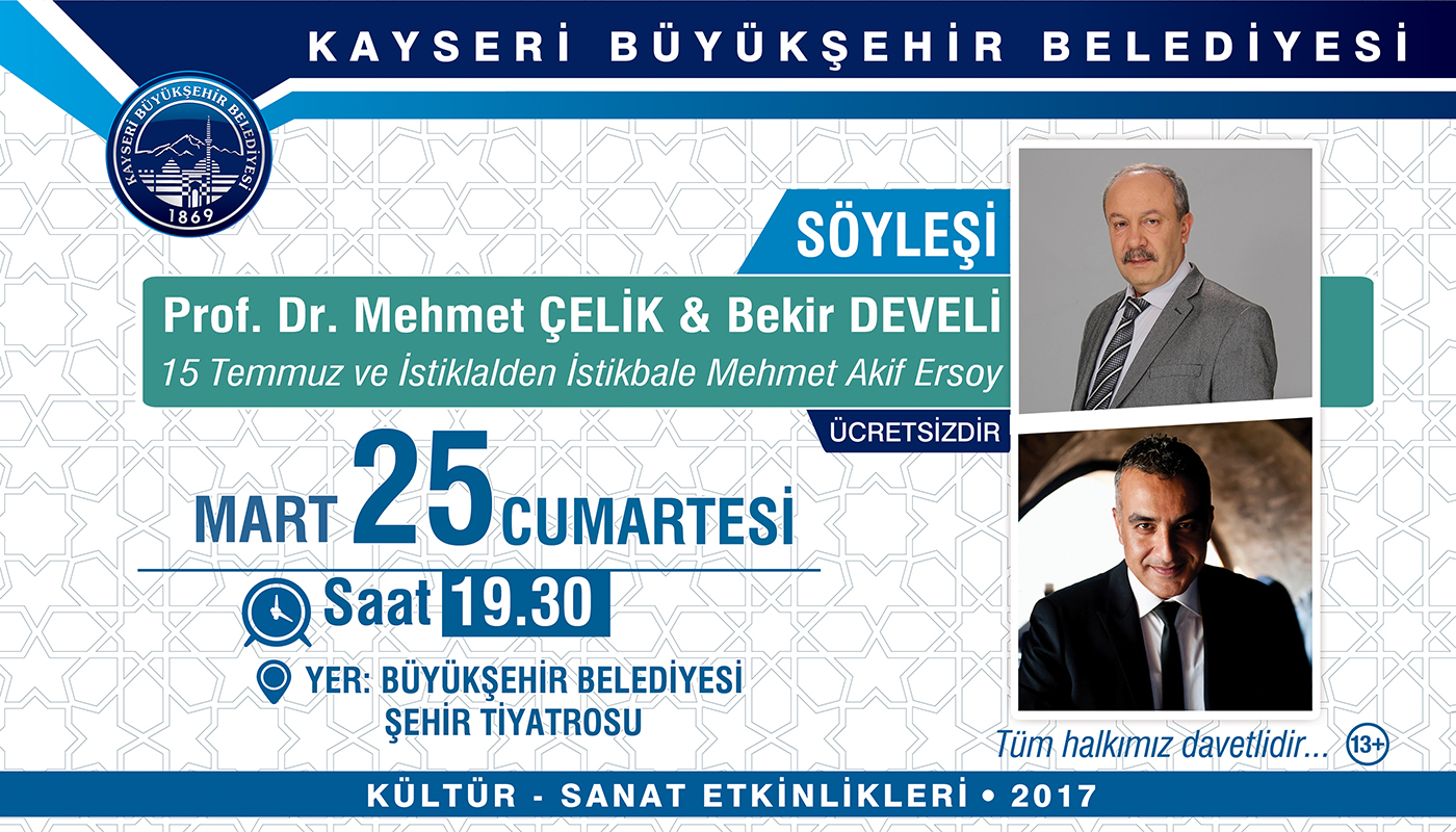 Prof.Dr.Mehmet Çelik ve Bekir Develi