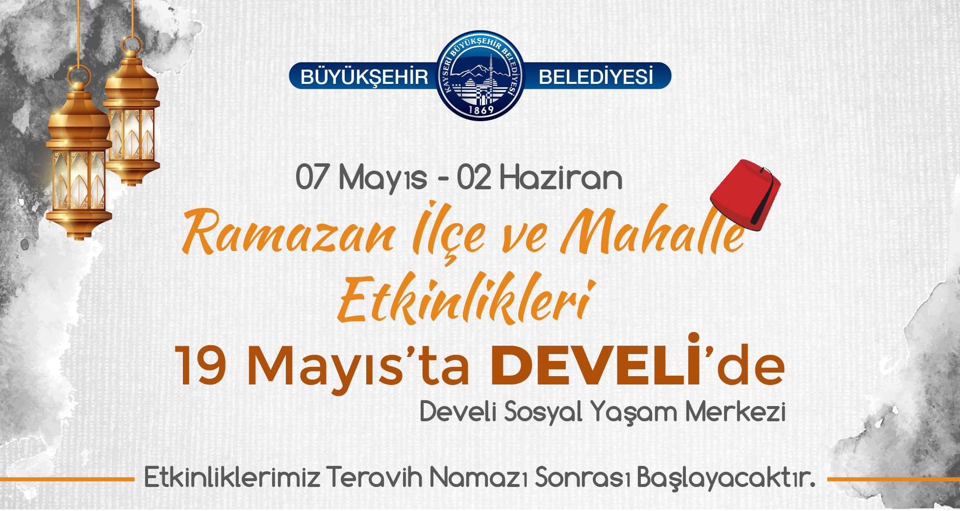 İlçe ve Mahalle Etkinlikleri Develi