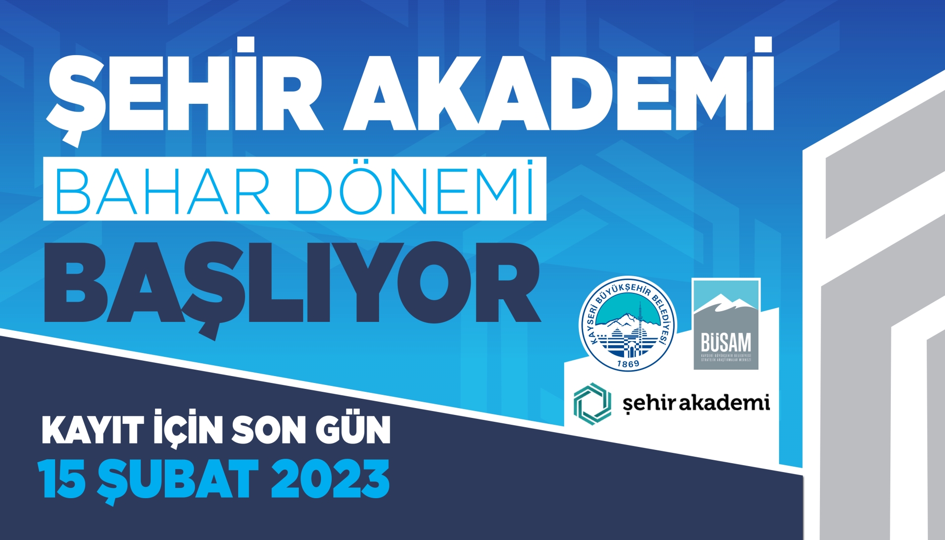 Şehir Akademi 2023 Bahar Dönemi