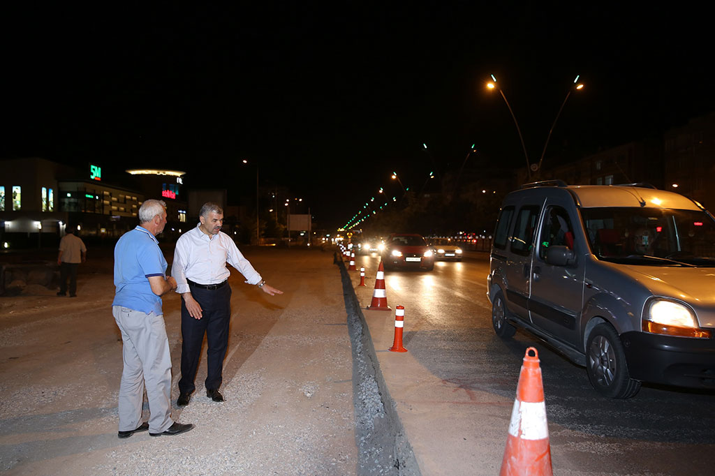 Başkan Çelik'ten Gece Denetimi