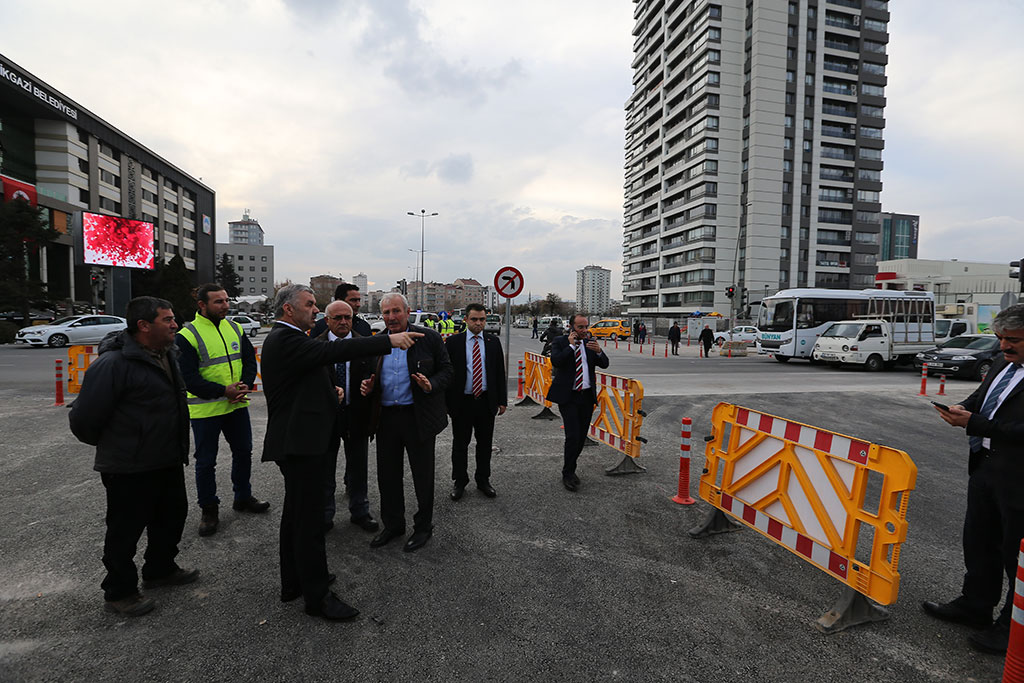 Melikgazi Katlı Kavşağı'nda İlk Etap Tamam