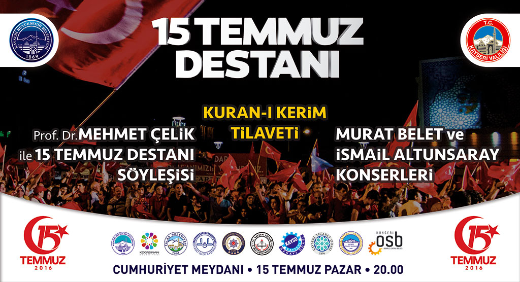Başkan Çelik'ten 15 Temmuz Çağrısı