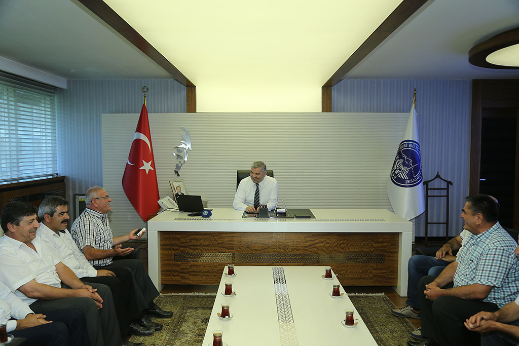 Yahyalılı Muhtarlardan Başkan Çelik'e Teşekkür
