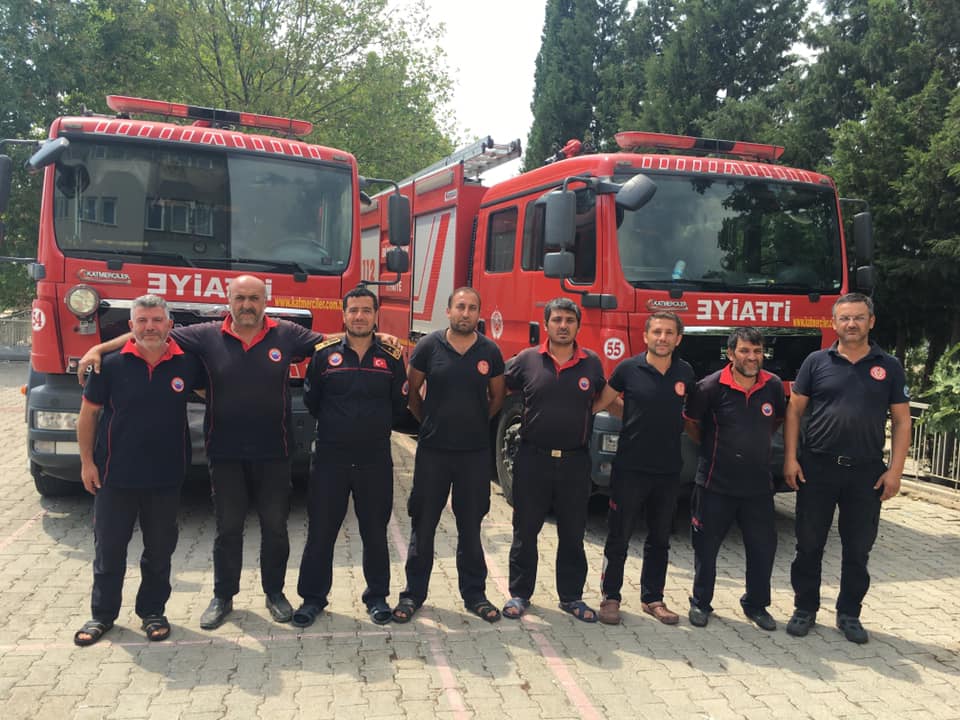 Kayseri İtfaiyesi, Milas’ta Termik Santrali Koruyor