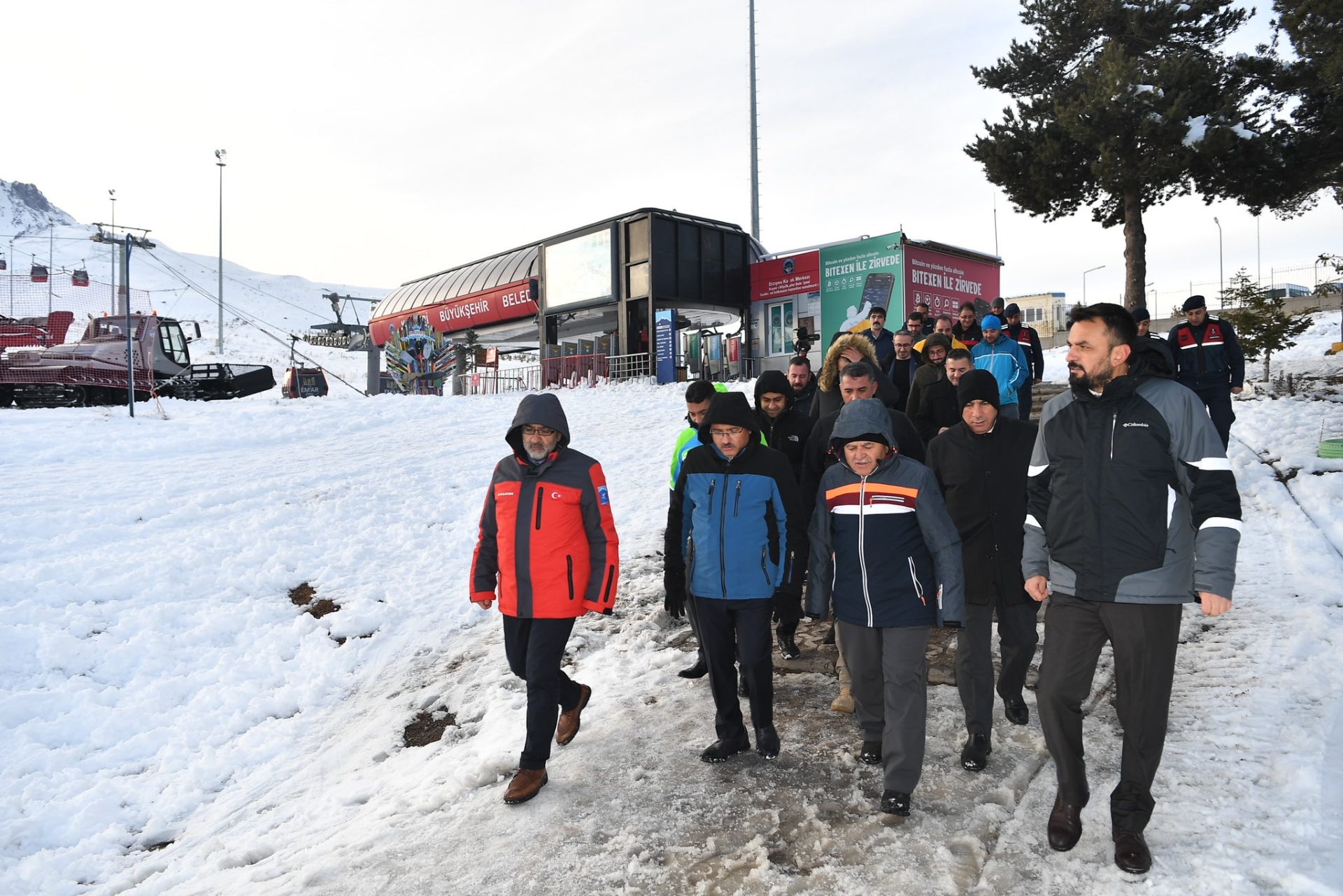 Başkan Büyükkılıç ve Vali Çiçek’ten Erciyes’te İnceleme