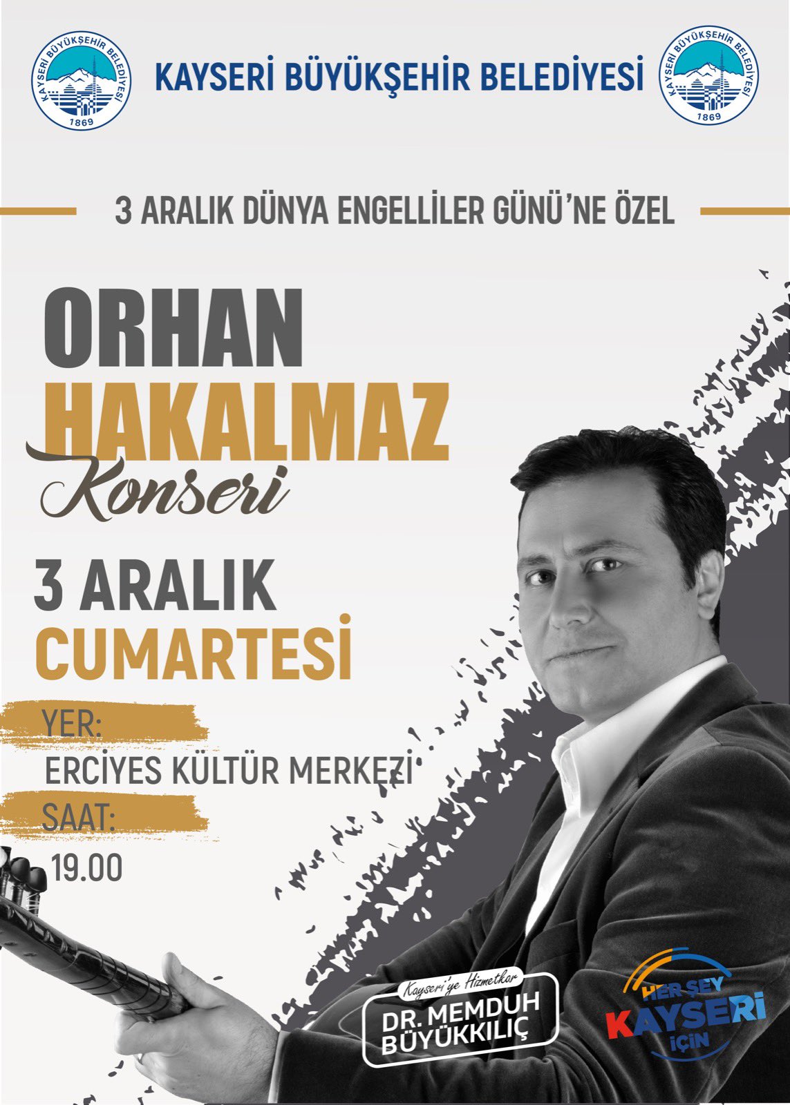Büyükkılıç’tan ‘Özel’ Vatandaşlar İçin Düzenlenecek Konsere Davet