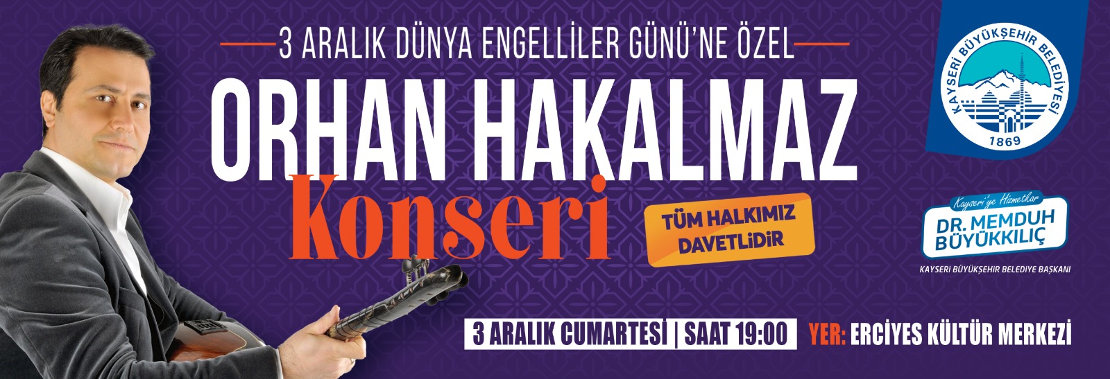 Büyükkılıç’tan ‘Özel’ Vatandaşlar İçin Düzenlenecek Konsere Davet