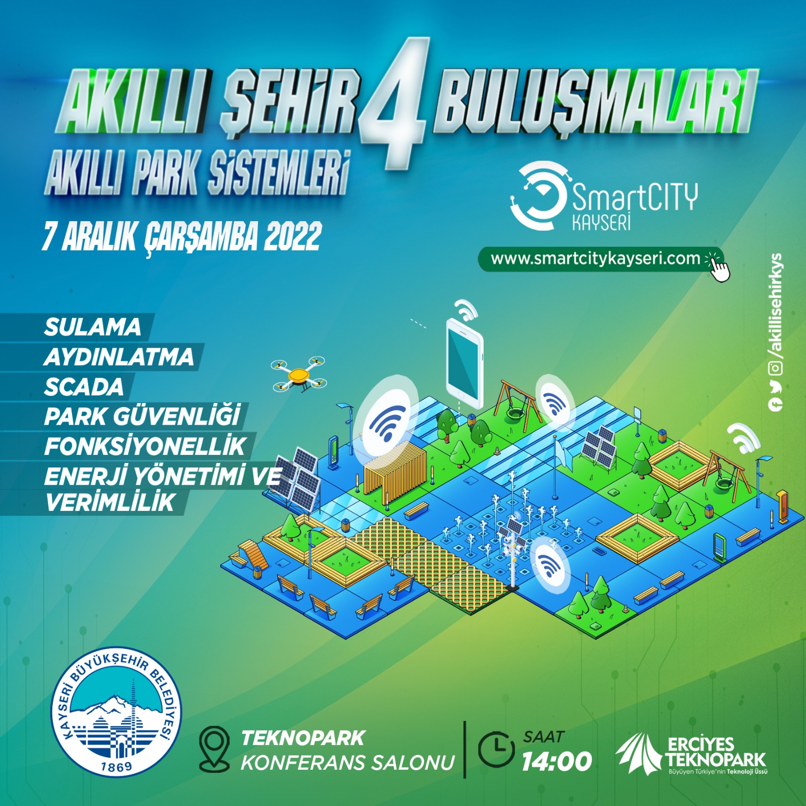 Büyükşehir, Akıllı Şehir Buluşmaları’nın 4’üncüsünü Gerçekleştirecek
