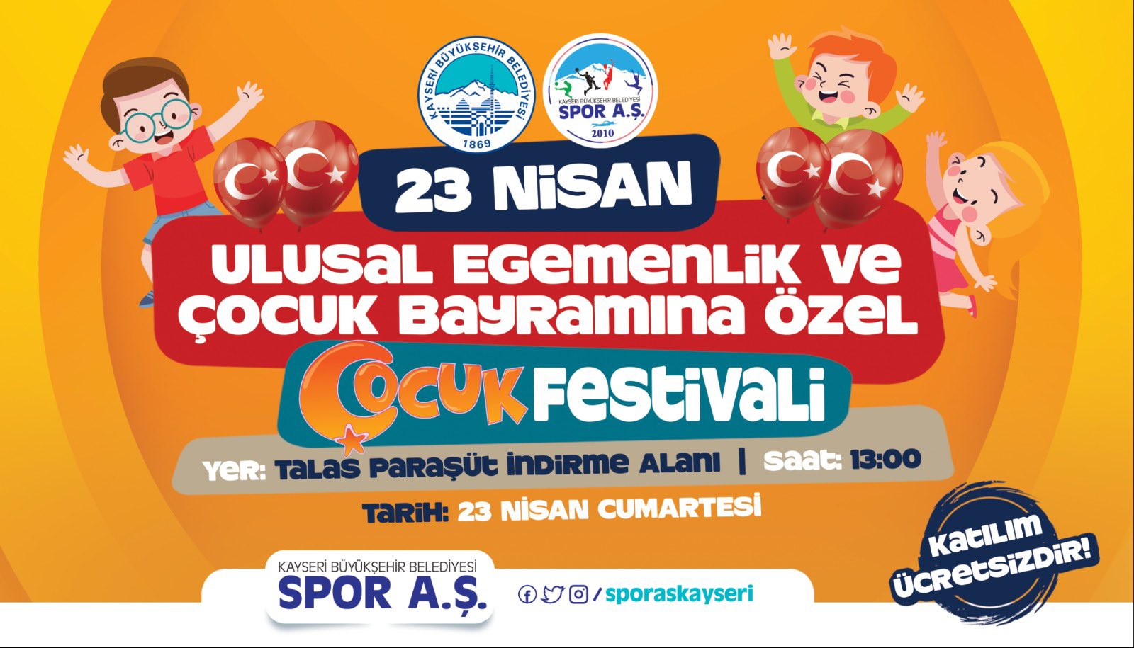 Büyükşehir’de Çocuklara Özel 23 Nisan Coşkusu Yaşanacak