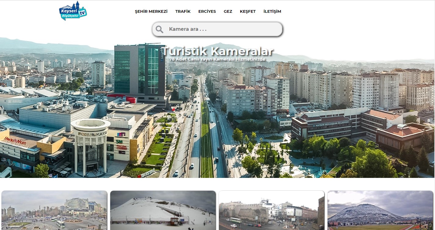 Büyükşehir’in Kameraları ile Dünya, Kayseri’yi İzliyor