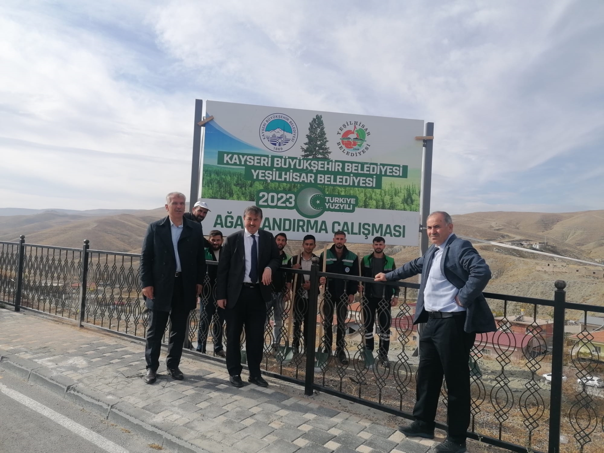 Büyükşehir, Ağaçlandırma Çalışmasına Yeşilhisar ile Devam Etti