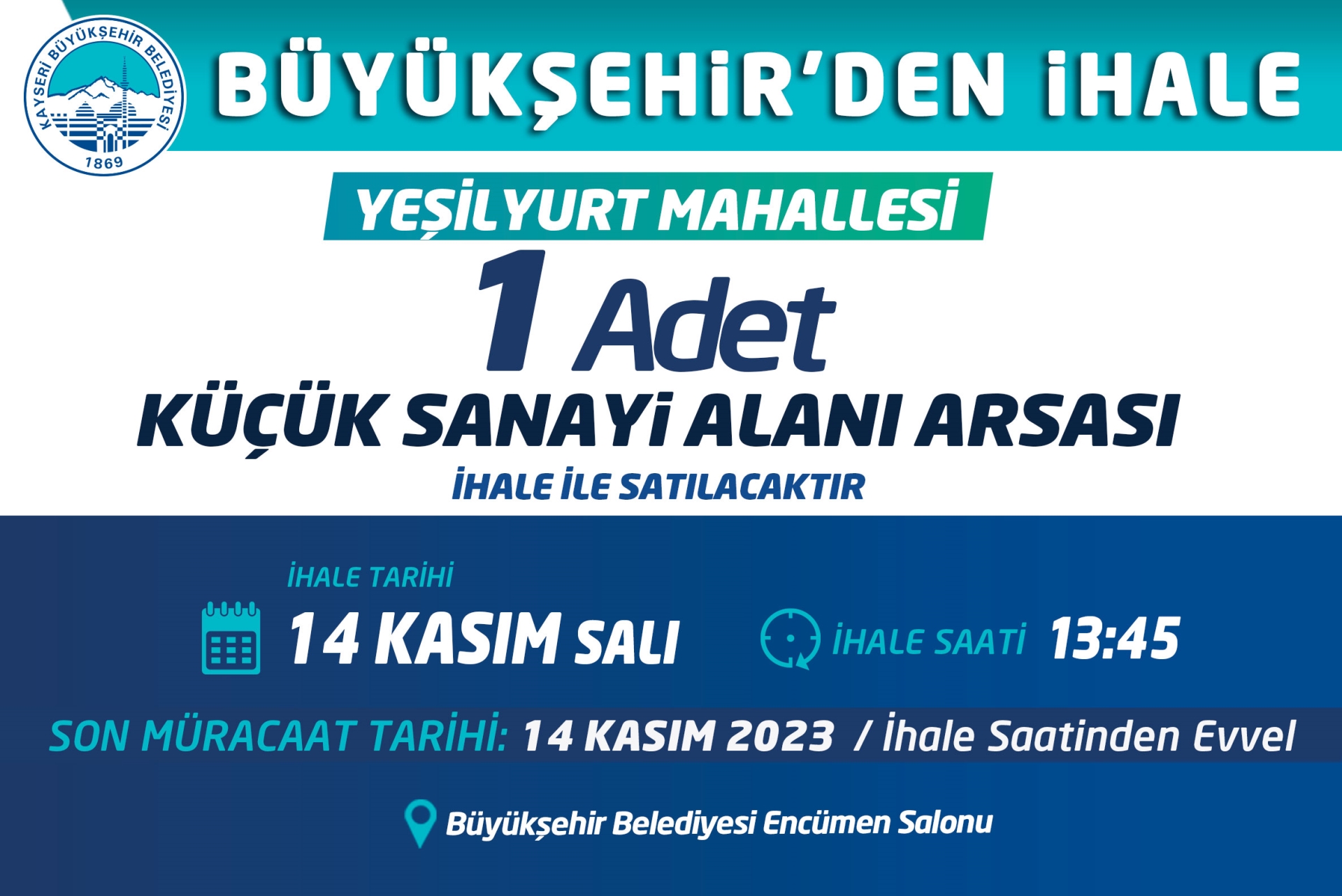 Büyükşehir'den İhale