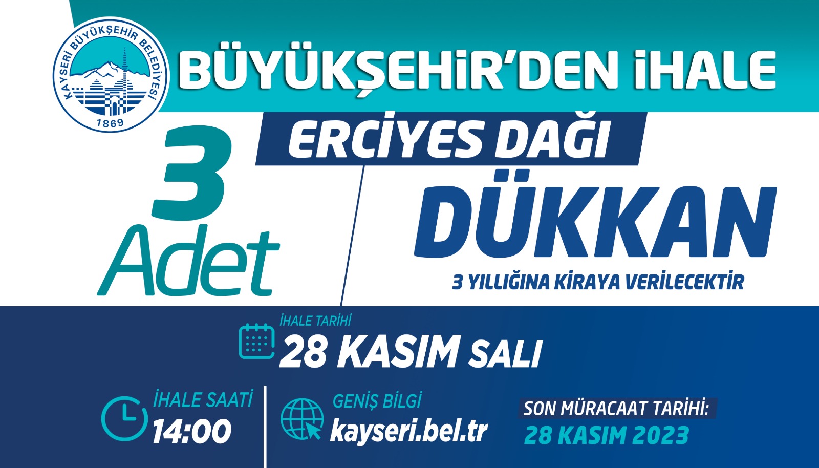 Büyükşehir’den İhale