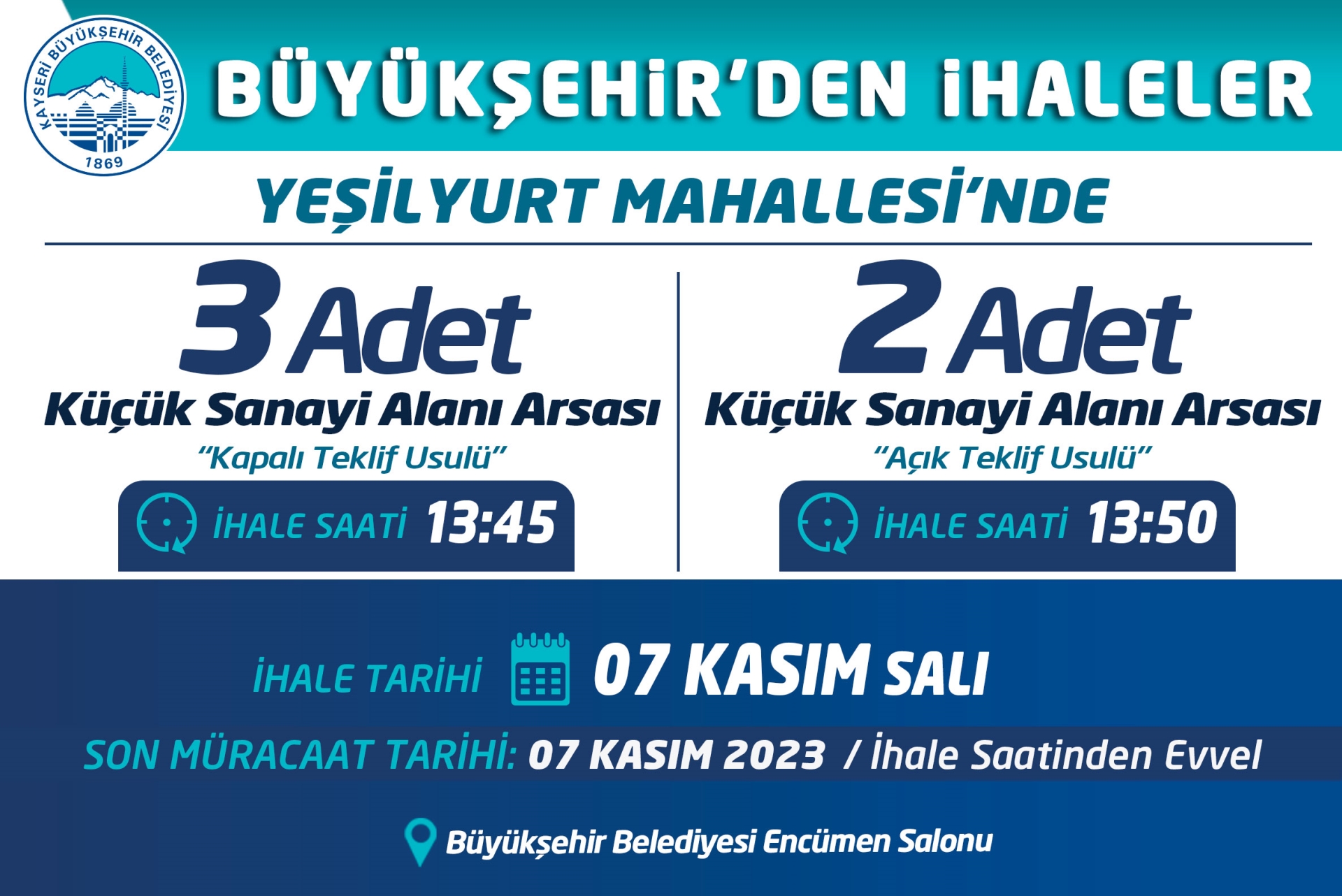 Büyükşehir’den İhaleler