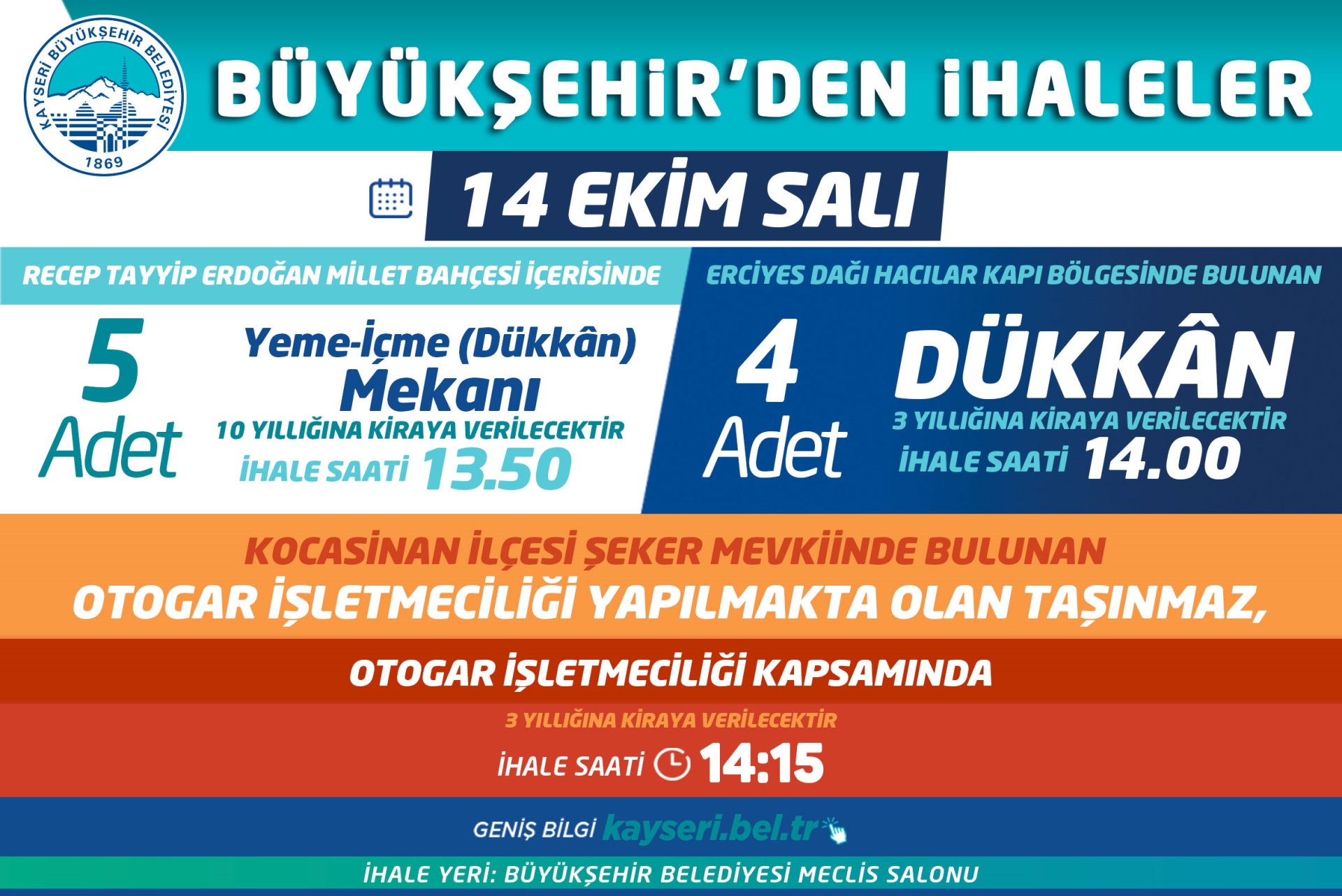 Büyükşehir’den İhale