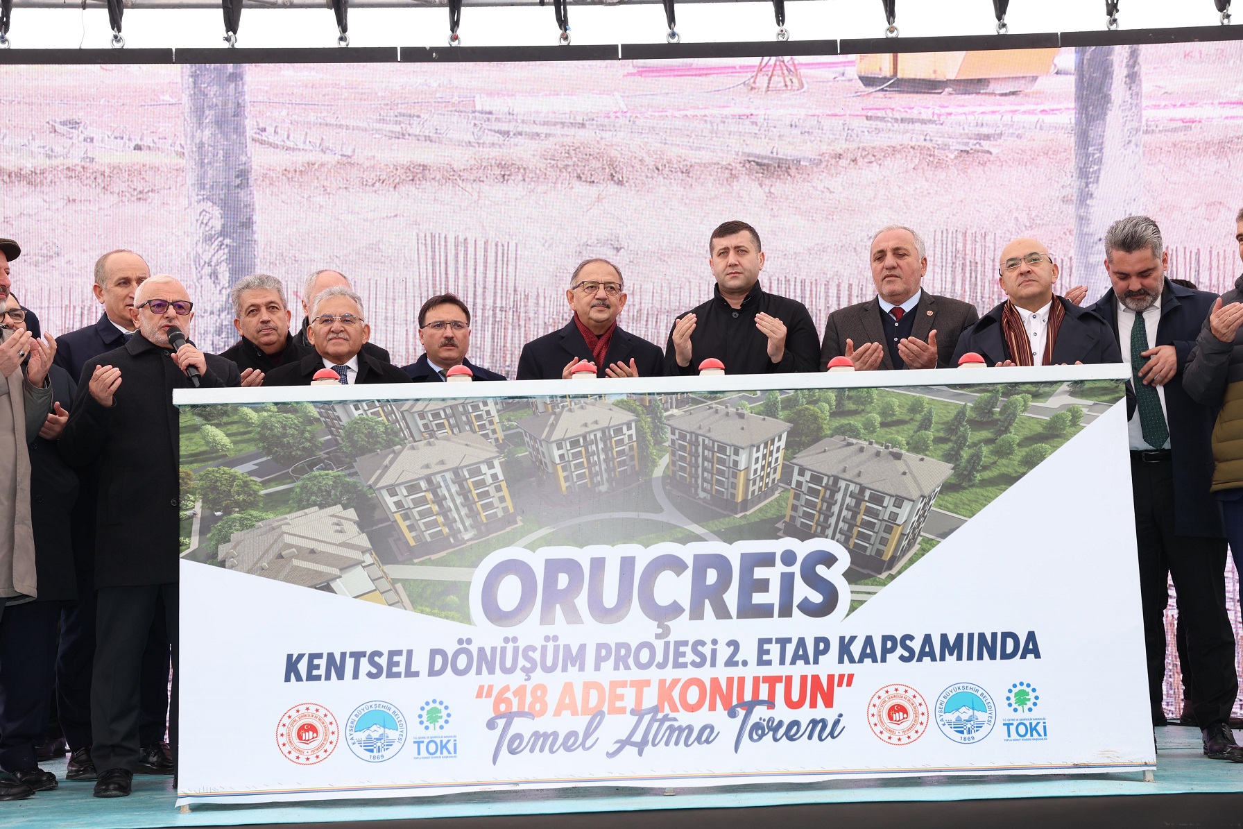 Oruçreis Kentsel Dönüşüm Projesi’nde 618 Adet Konutun Temeli Atıldı