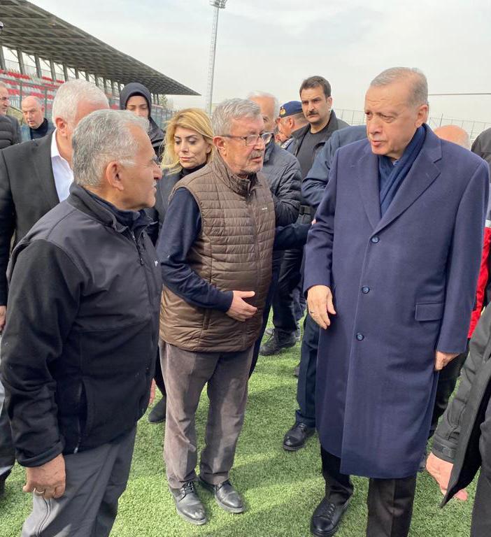 Başkan Büyükkılıç, Cumhurbaşkanı Erdoğan ile Elbistan’da Görüştü