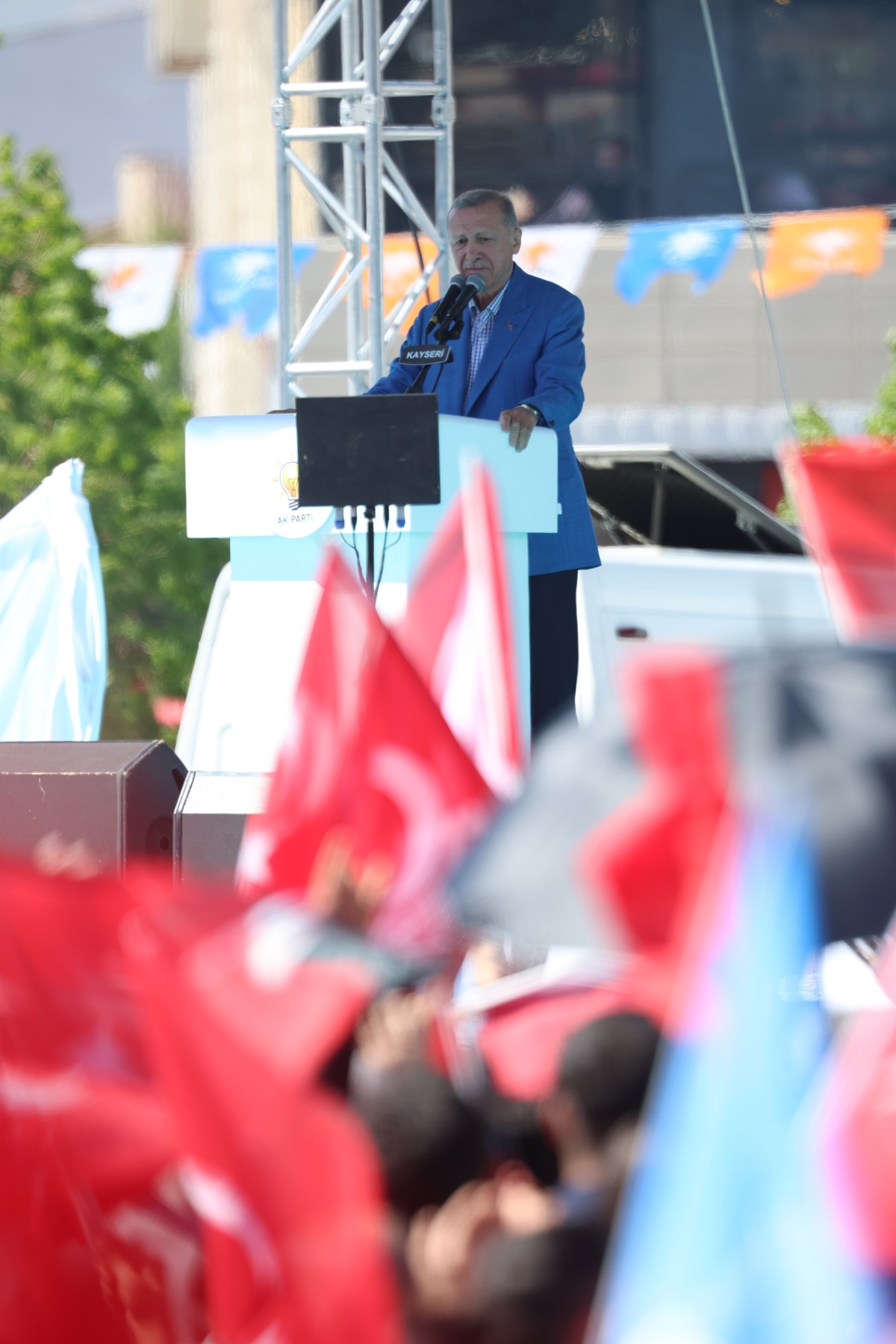 Cumhurbaşkanı Erdoğan'dan Büyük Mitingde Başkan Büyükkılıç'a Teşekkür