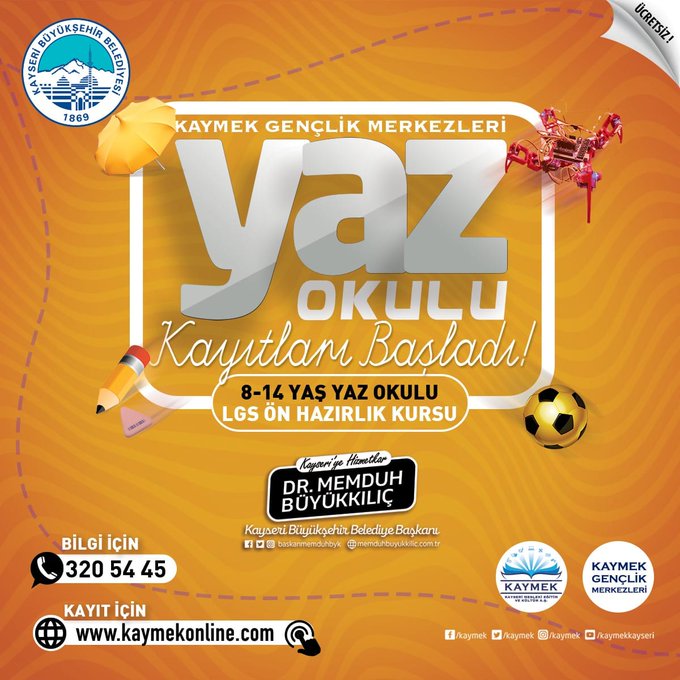 Büyükşehir KAYMEK Yaz Okulu ve LGS Ön Hazırlık Kurs Kayıtları Sürüyor