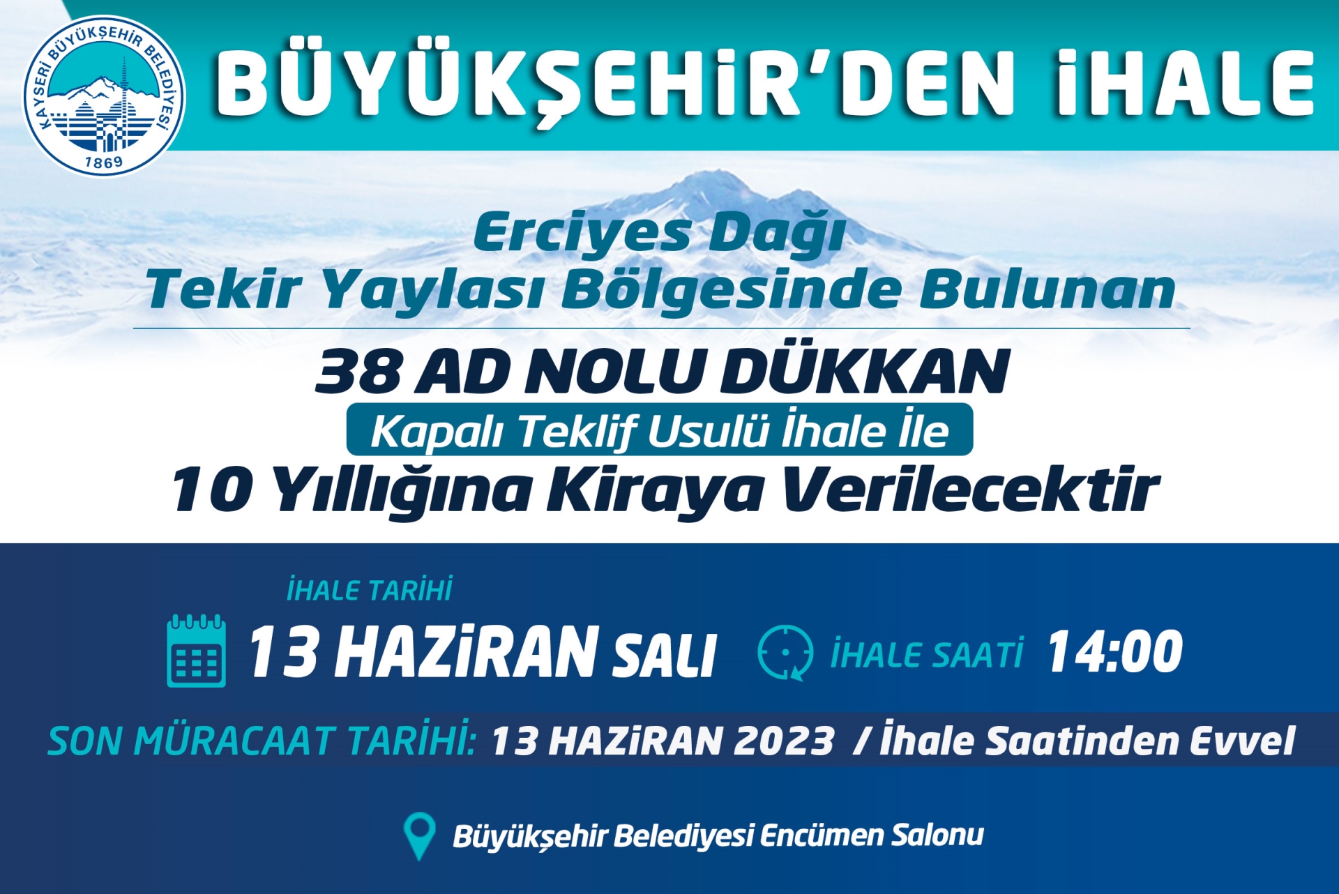 Büyükşehir'den İhale