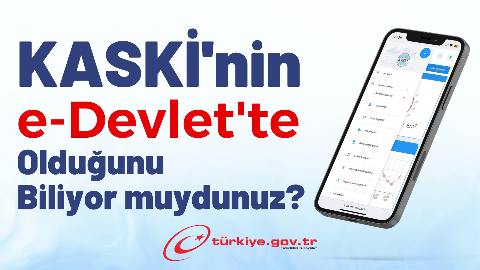 KASKİ İşlemleriniz e-Devlet ile Daha Kolay
