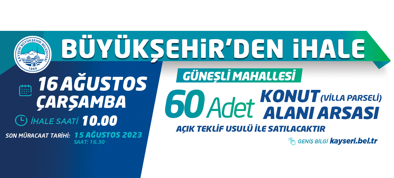 Büyükşehir’den İhale