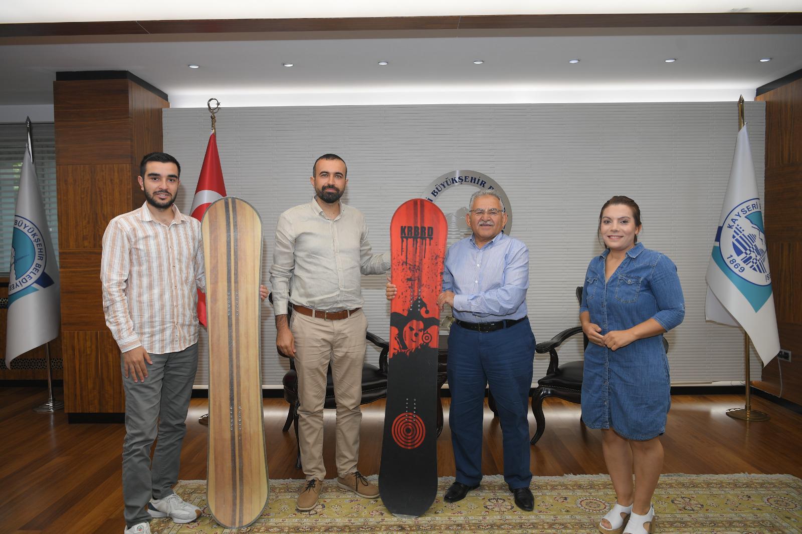 Erciyes Kayak Merkezi Pistlerinde “Yerli ve Milli Board” Kullanılacak