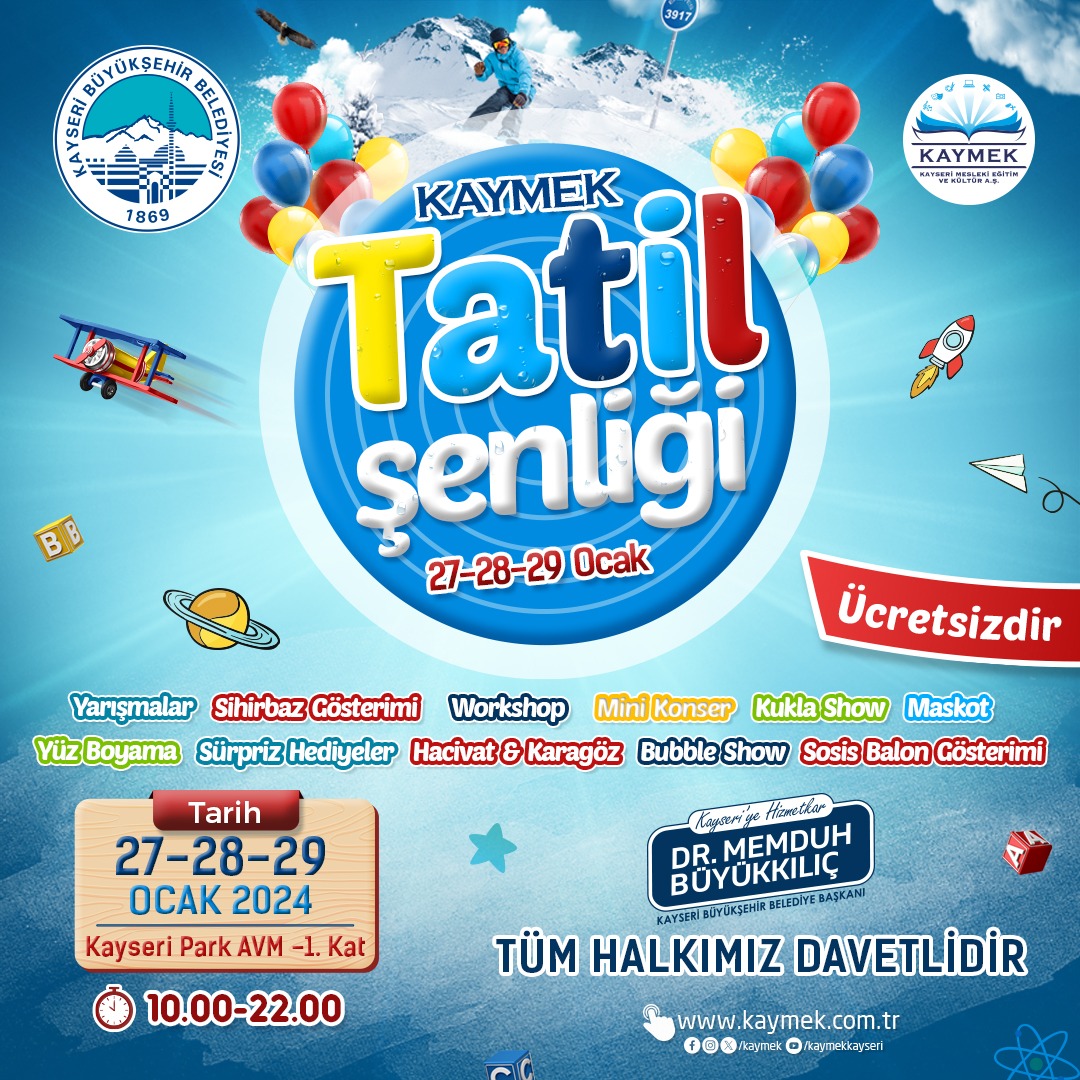 Büyükşehir KAYMEK’ten Çocuklara Tatil Şenliği
