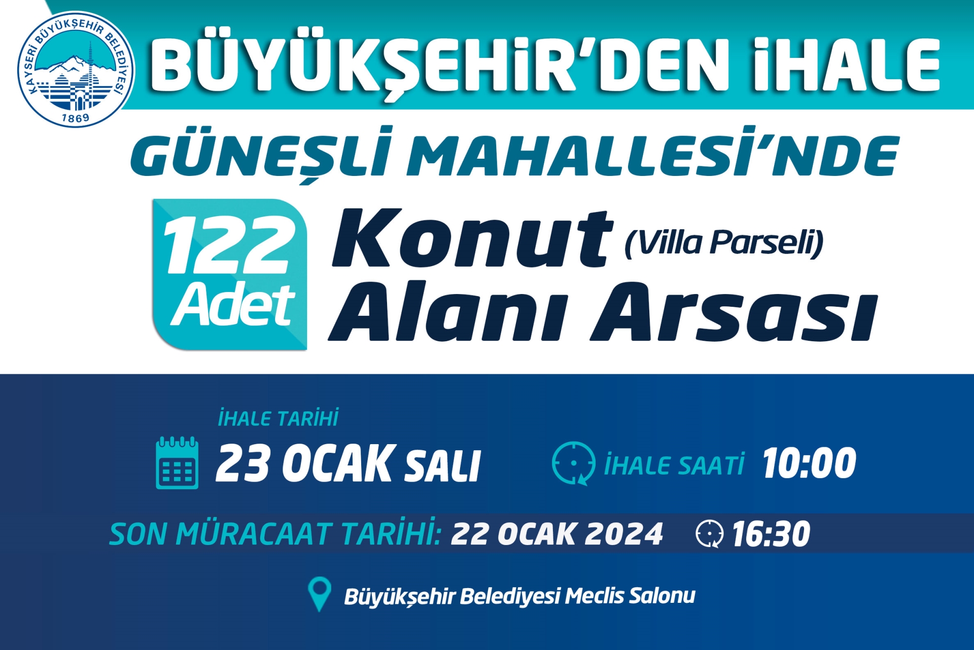 Büyükşehir'den İhale