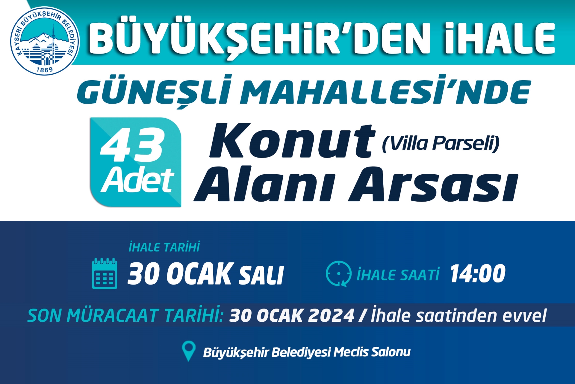 Büyükşehir’den İhaleler