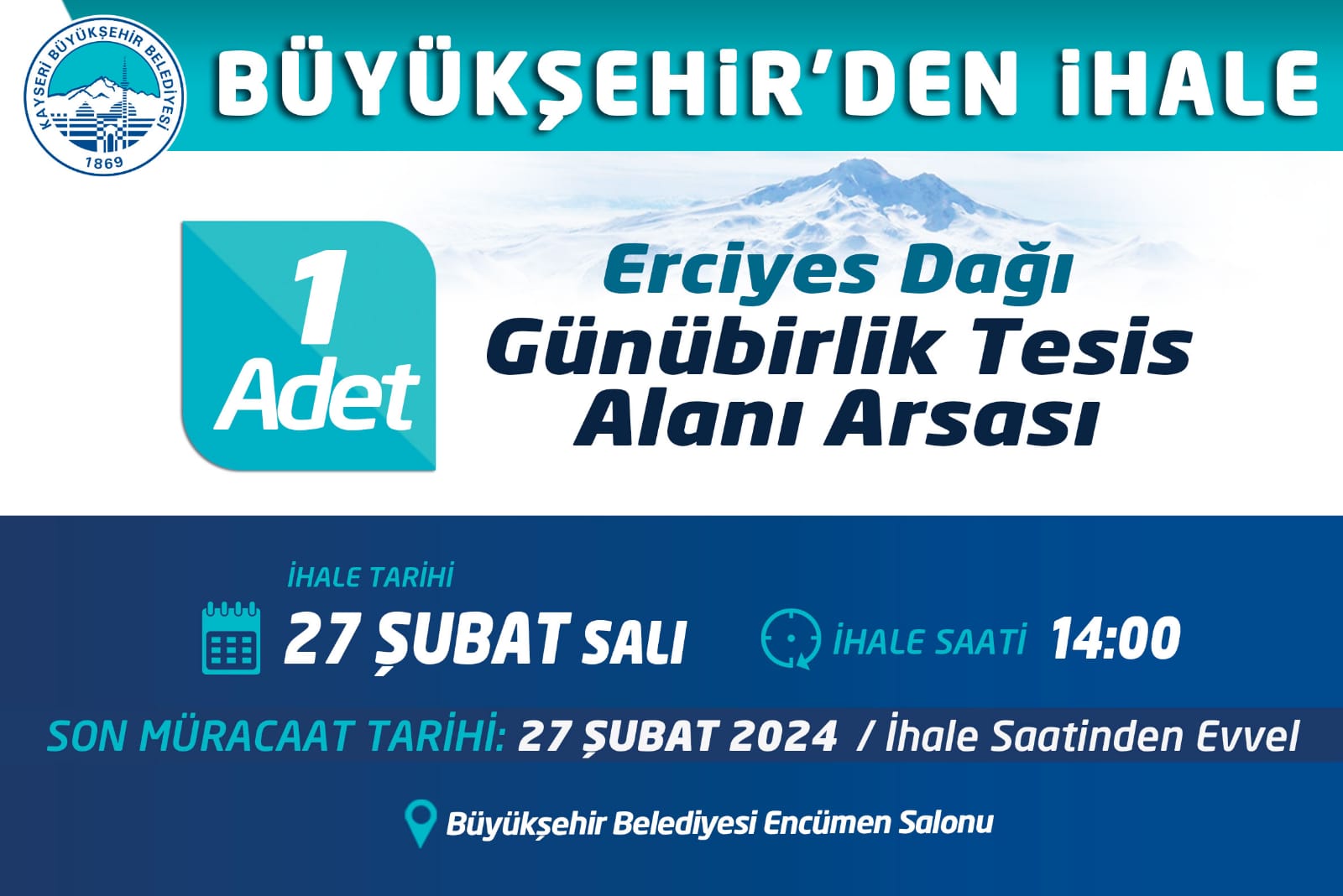 Büyükşehir'den İhale