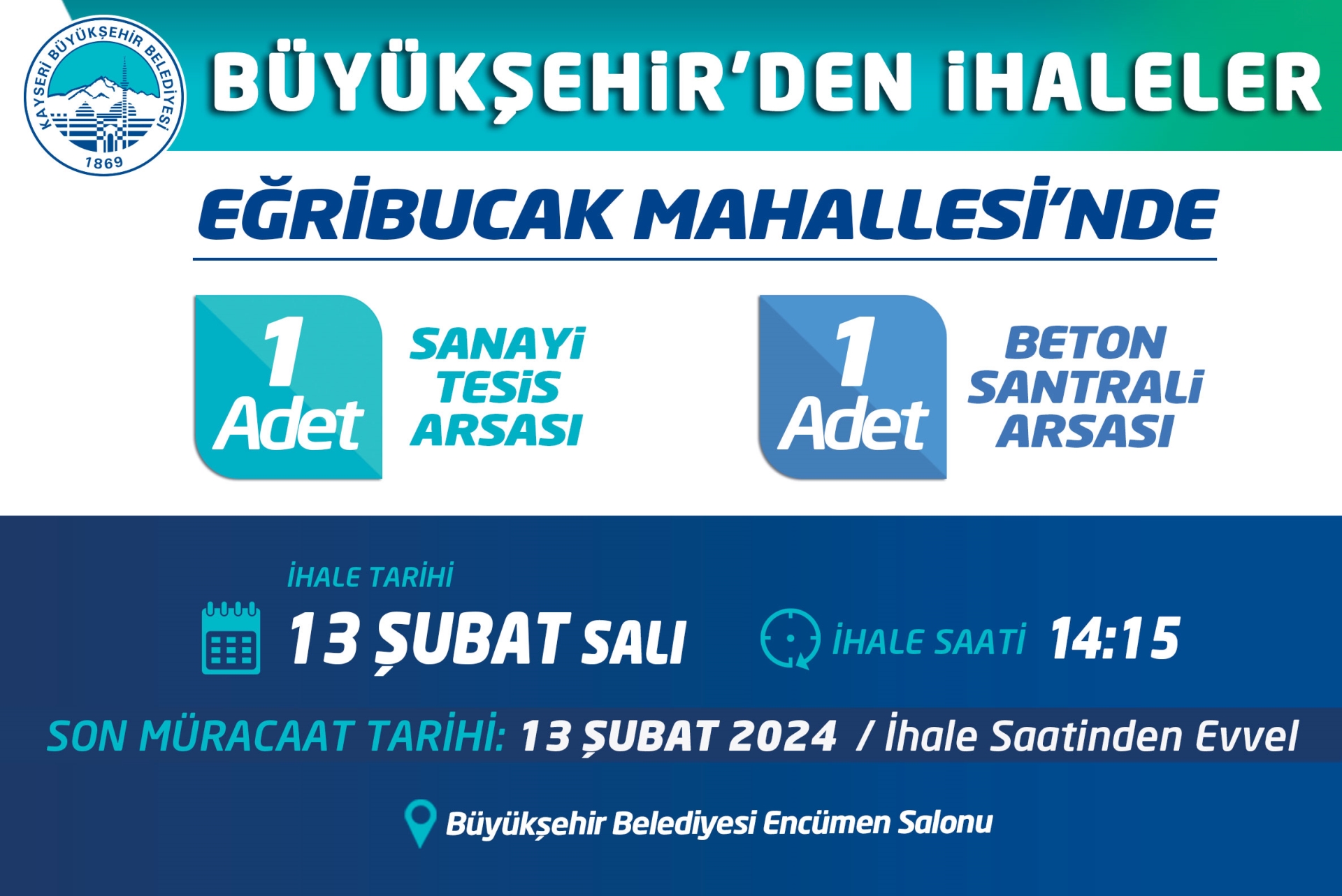 Büyükşehir’den İhaleler