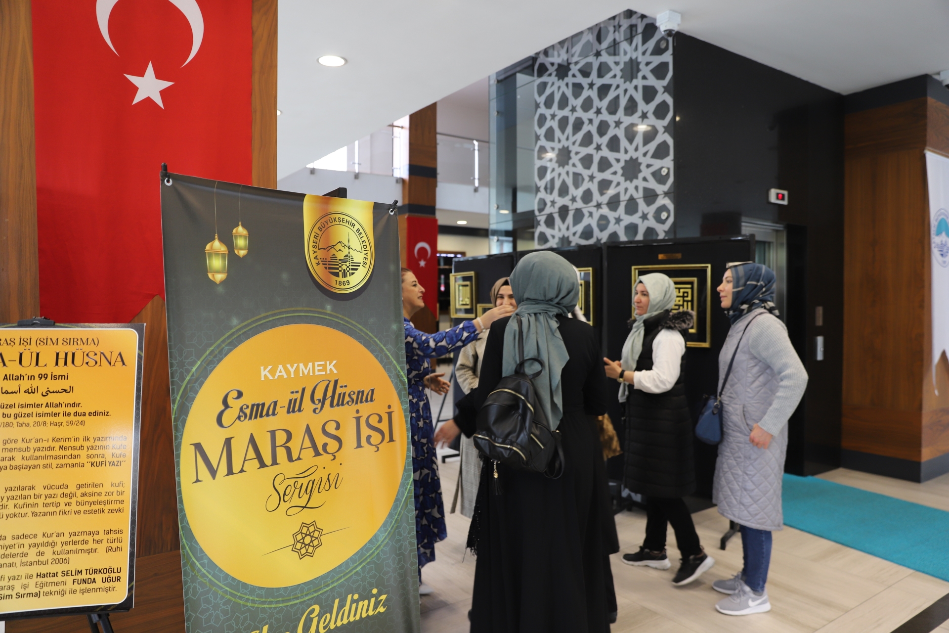 Büyükşehir’in Esma’ül-Hüsna Sergisi’ne Yoğun İlgi