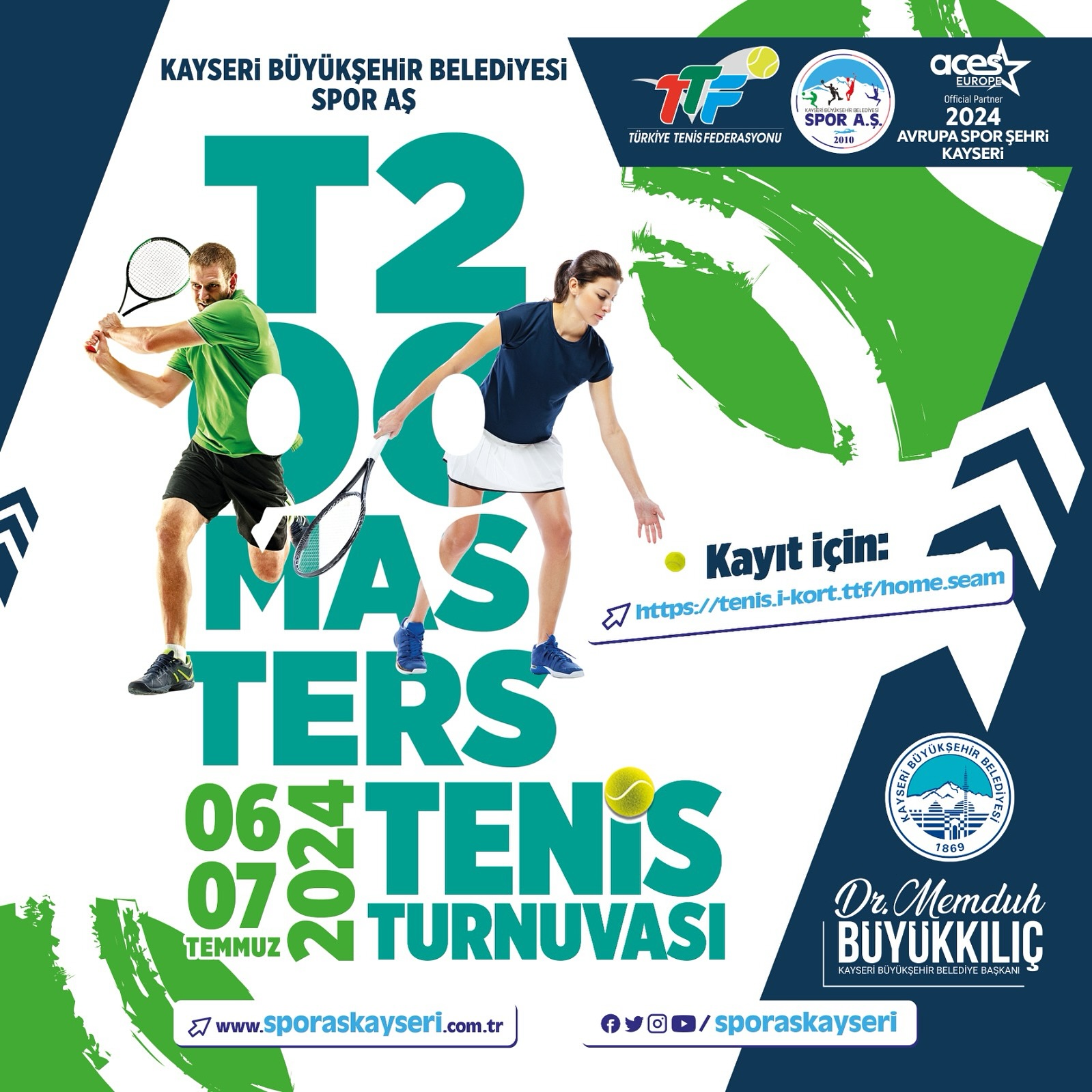 Avrupa Spor Şehri Kayseri, Tenis Turnuvası’na Ev Sahipliği Yapacak