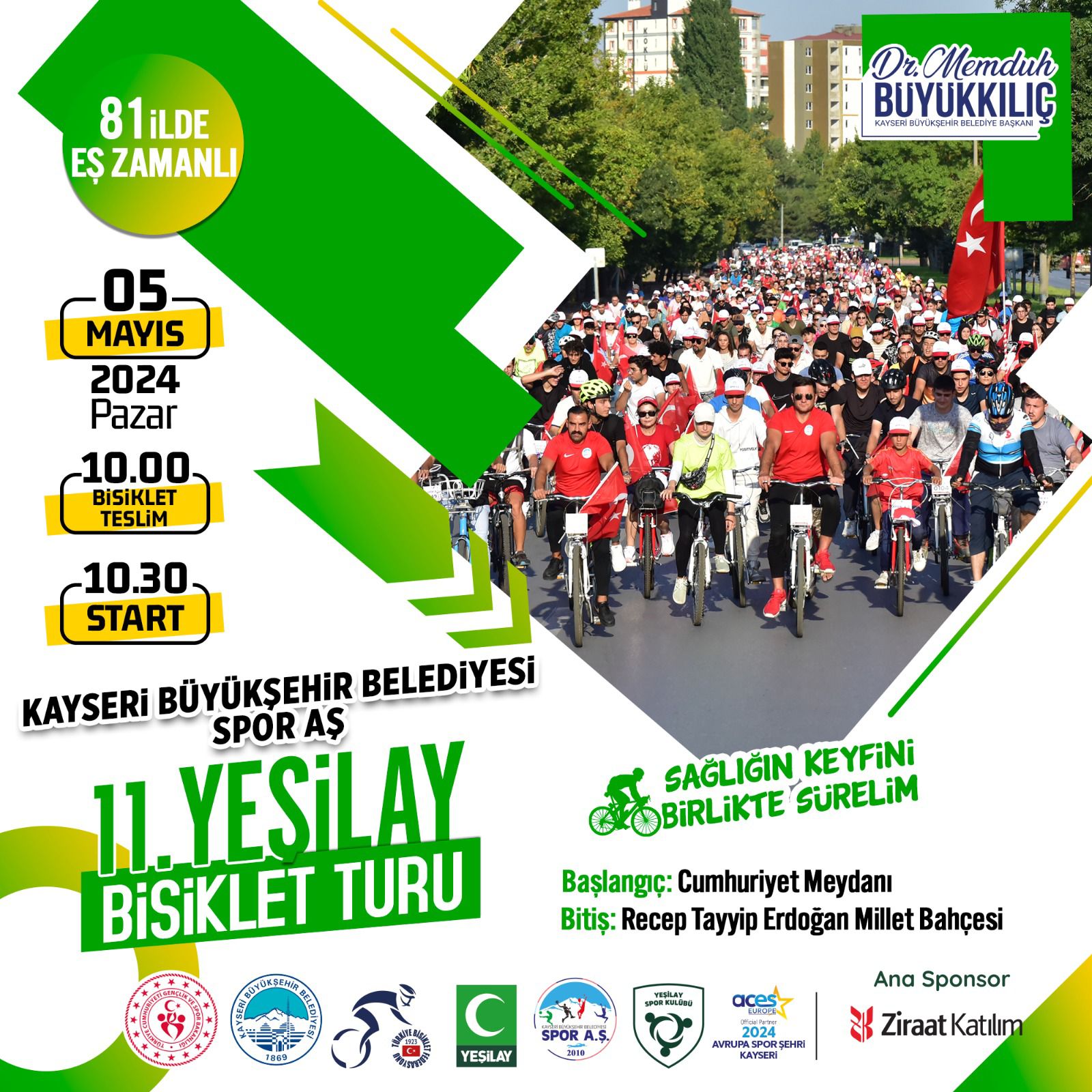 Büyükşehir Spor A.Ş.’den “11. Yeşilay Bisiklet Turu”
