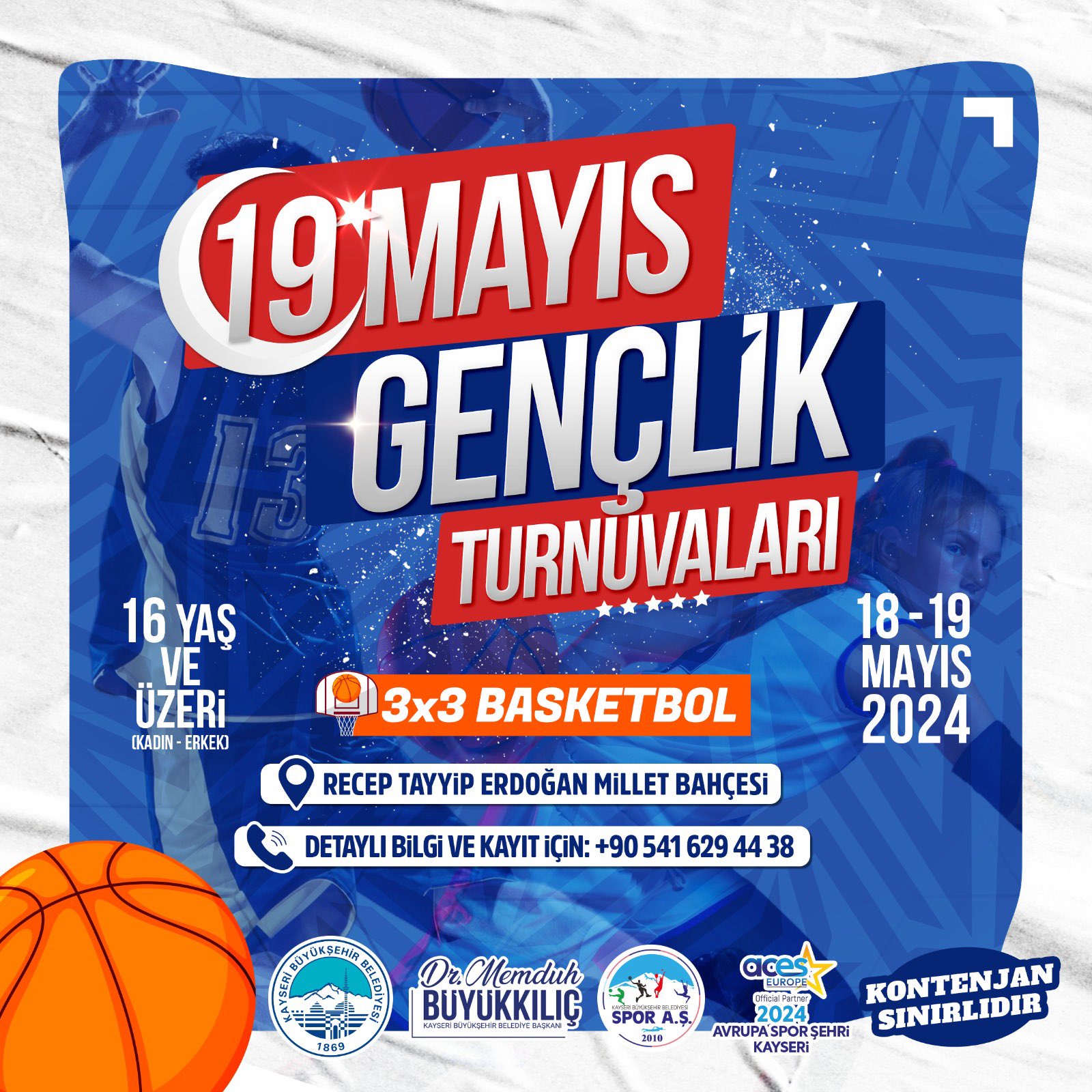 Büyükşehir’den Gençlik Ve Spor Bayramı’na Özel “3x3 Basketbol” Turnuvası