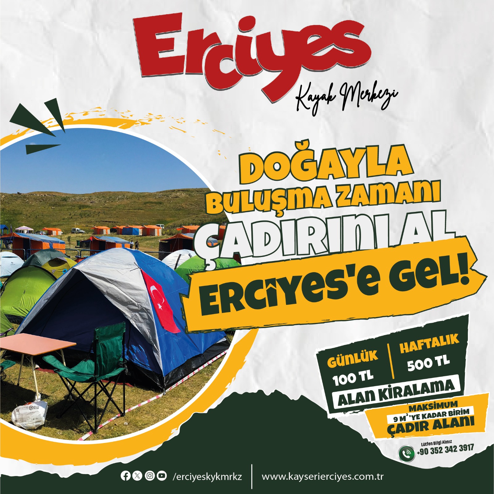 erciyes çadır kampı 2024