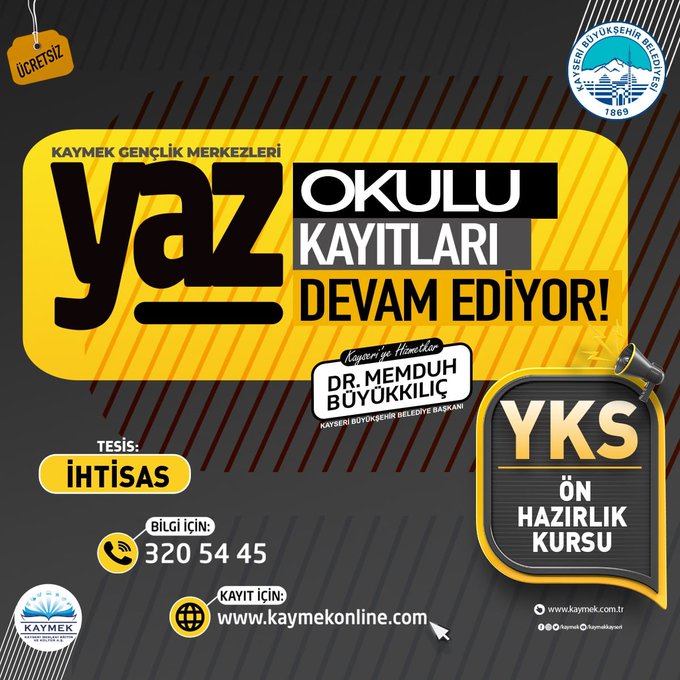 KAYMEK’in “Ücretsiz” Yaz Kurslarına 10 Binin Üzerinde Başvuru