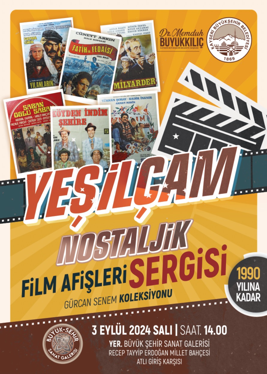 Büyük Şehir Sanat Galerisi’nden Yeşilçam Nostaljik Film Afişleri Sergisi