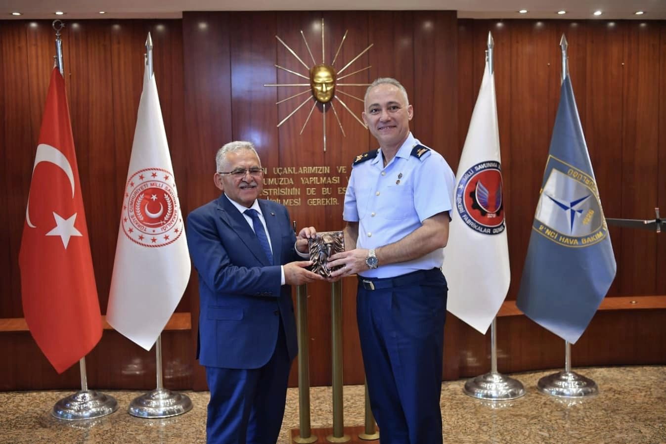 Başkan Büyükkılıç’tan Garnizon Komutanlığı’na Atanan Acar’a Hayırlı Olsun Ziyareti