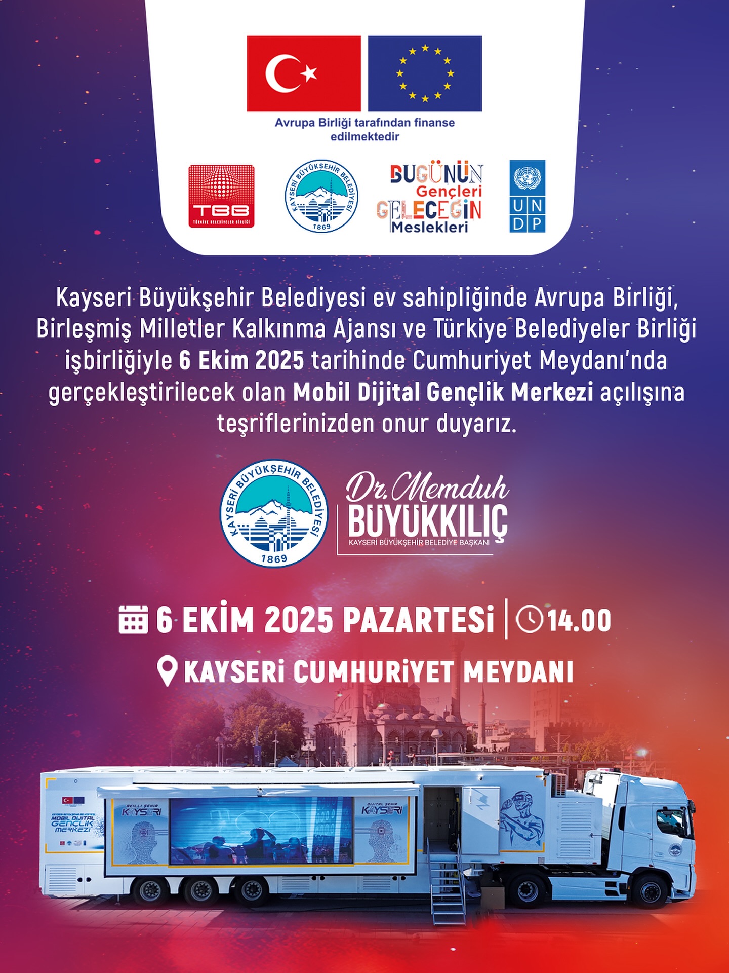 Başkan Büyükkılıç: “Dijital Geleceğin Merkezi Açılıyor”