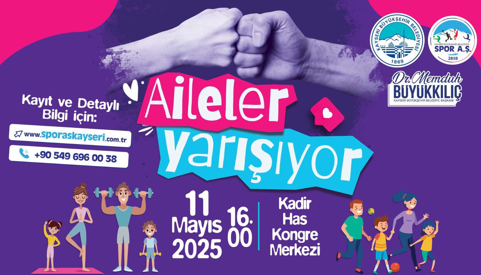 Büyükşehir Spor A.Ş.’den Aile Yılında, Ailelere Özel Yarışma