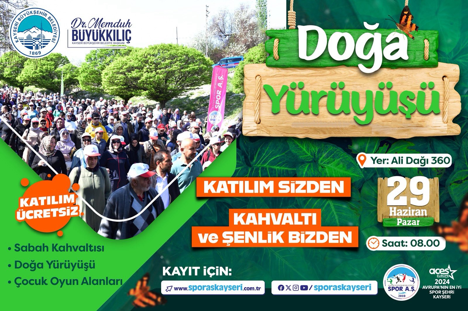 Büyükşehir’den Doğa Yürüyüşüne Davet