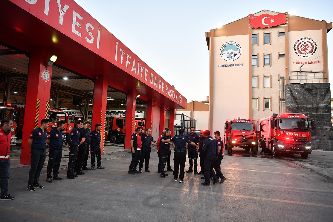 Kayseri Büyükşehir’den Manisa’ya Yangınla Mücadele Desteği