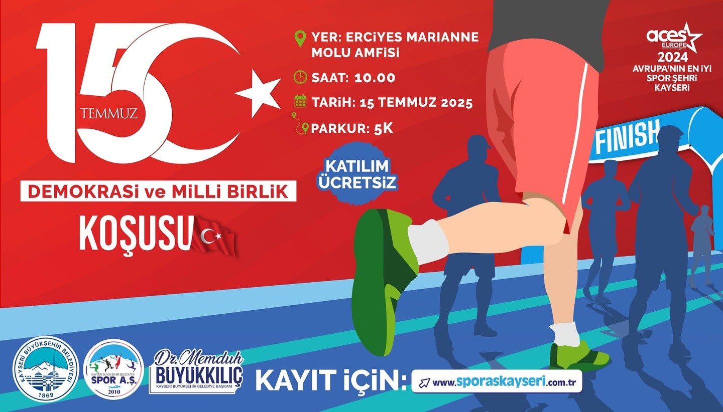 Büyükşehir Spor A.Ş.’den Demokrasi İçin Anlamlı Koşu