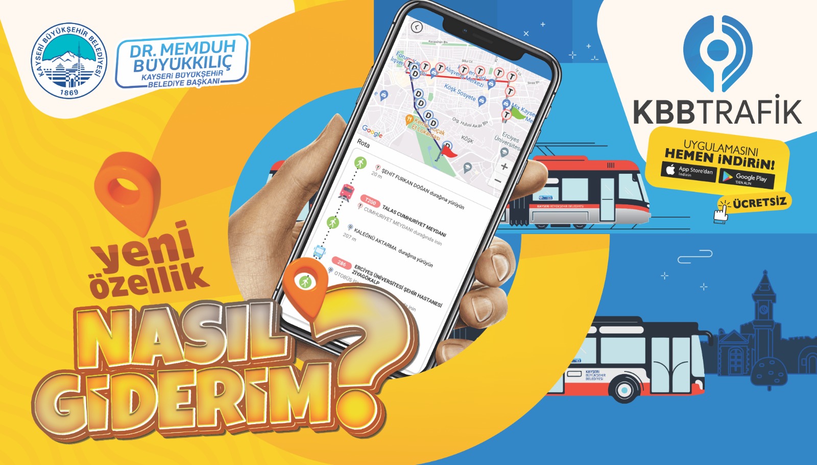 Yeni Özellikleri ile Kayseri'de Akıllı Ulaşımın Adı: ‘KBB Trafik’in Kullanıcısı 100 Bini Aştı