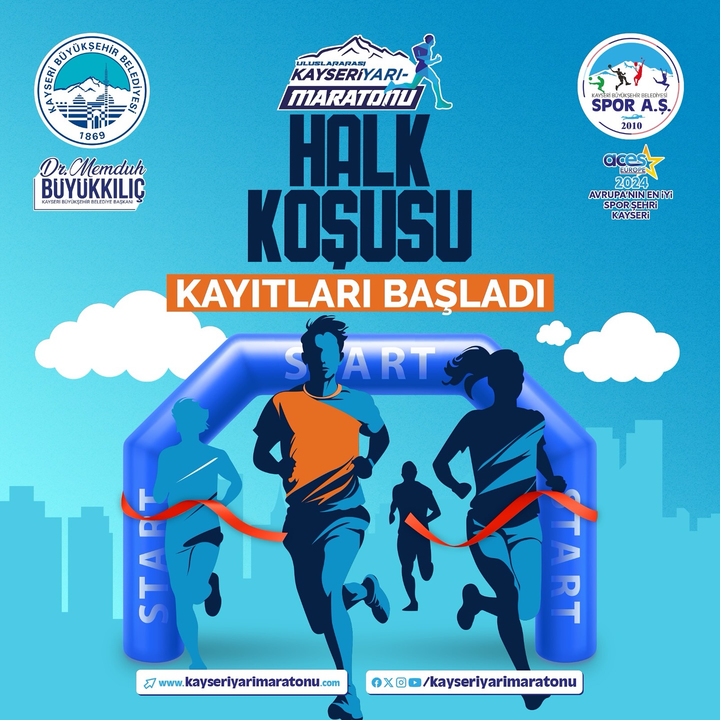 Büyükşehir Spor A.Ş.’nin Düzenlediği Yarı Maratonun Halk Koşusuna Kayıtlar Başladı
