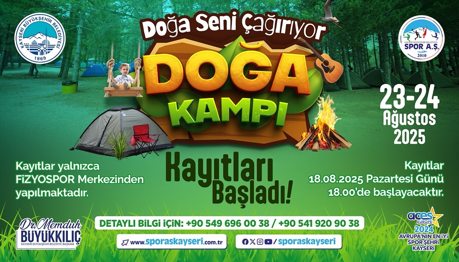 Büyükşehir’in Doğa Kampı, Yoğun İlgiyle Devam Ediyor