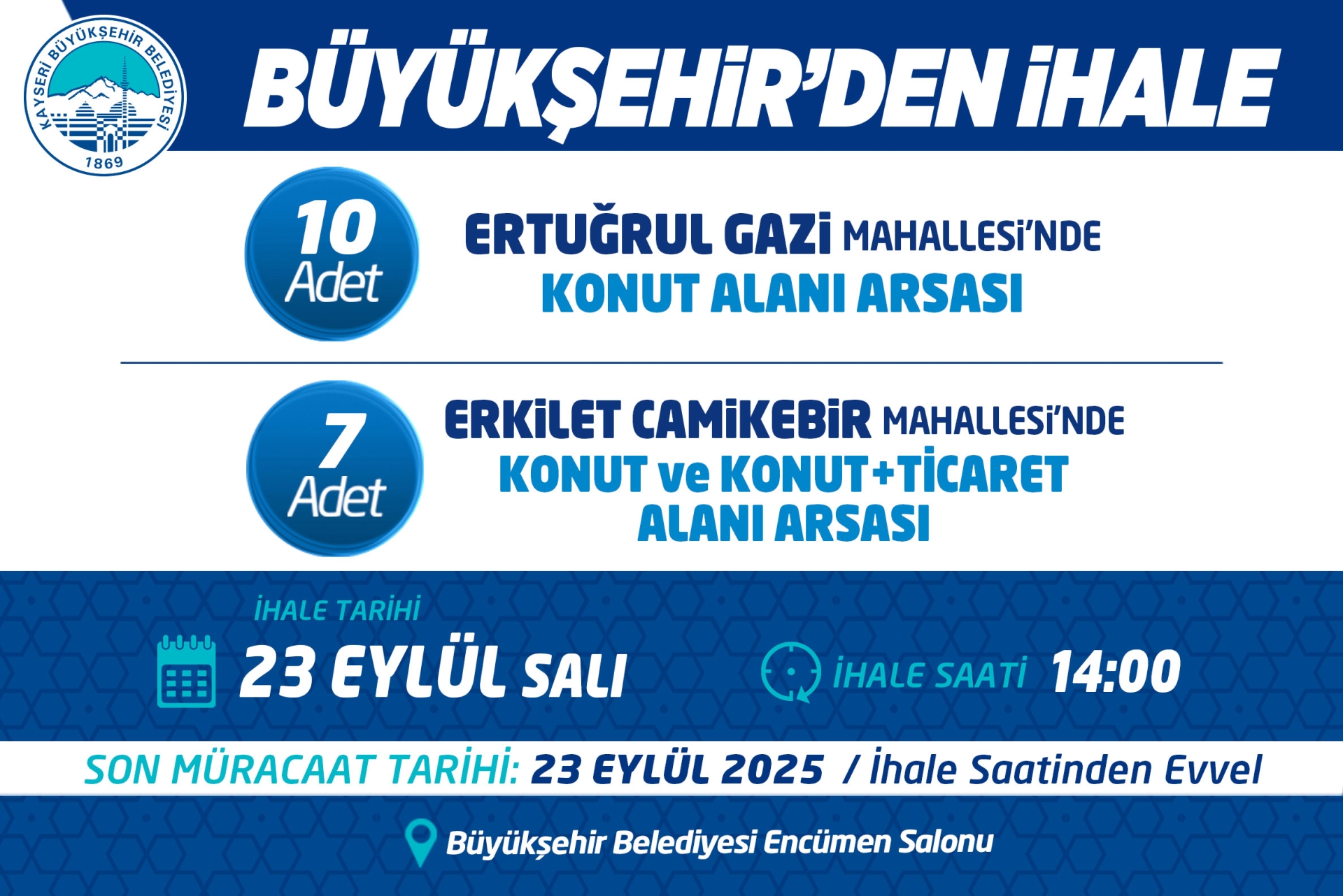 Büyükşehir'den İhale