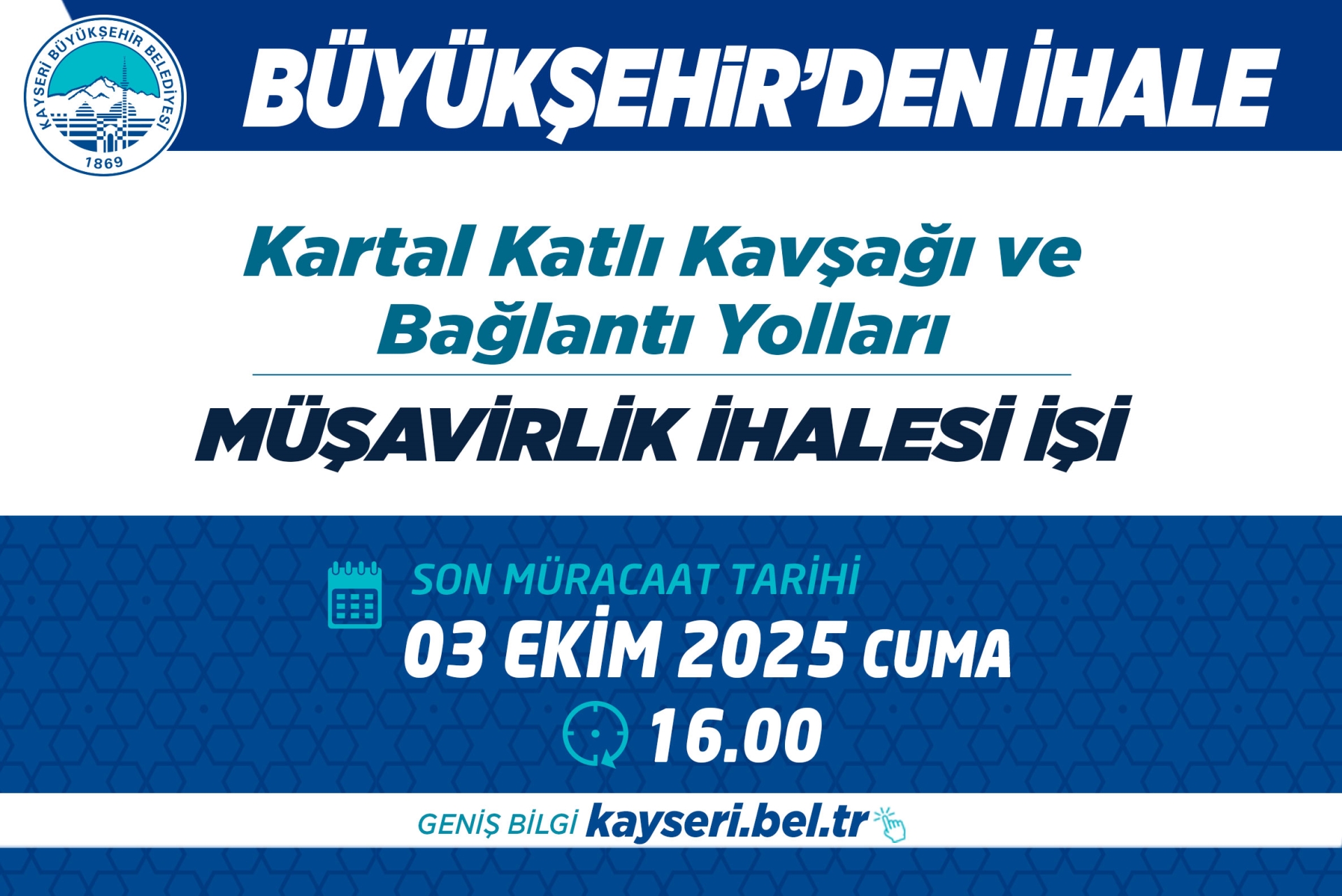 Büyükşehir'den İhale